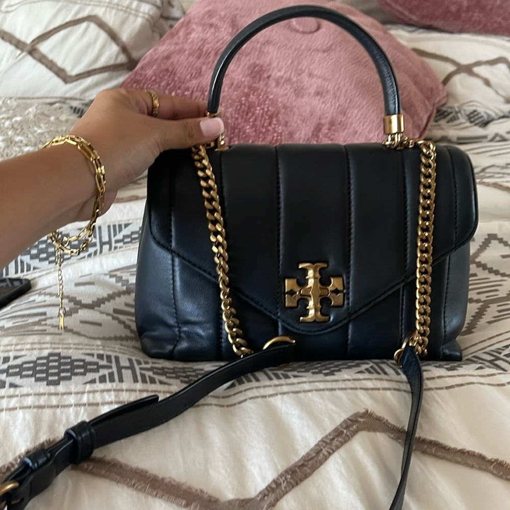 *SOLD* Tory Burch Black Kira Heirloom with Top Handle
